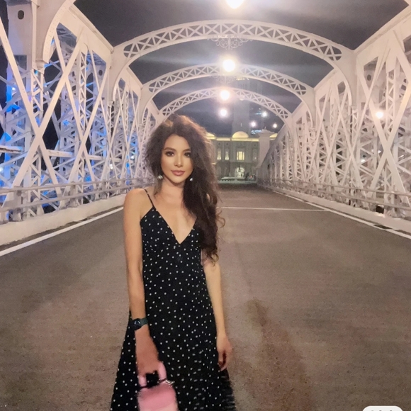 NWT Zara Flowy Polka Dot Maxi Dress - 2180/224 - Picture 8 of 14